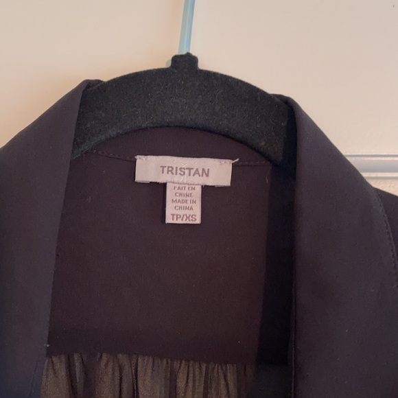 Black long sheer vest - Picture 2 of 5